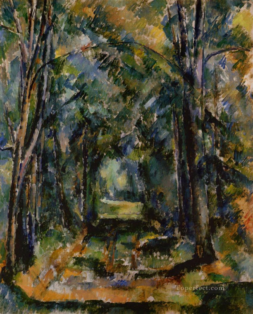 The Alley at Chantilly 1888 Paul Cezanne woods forest Oil Paintings